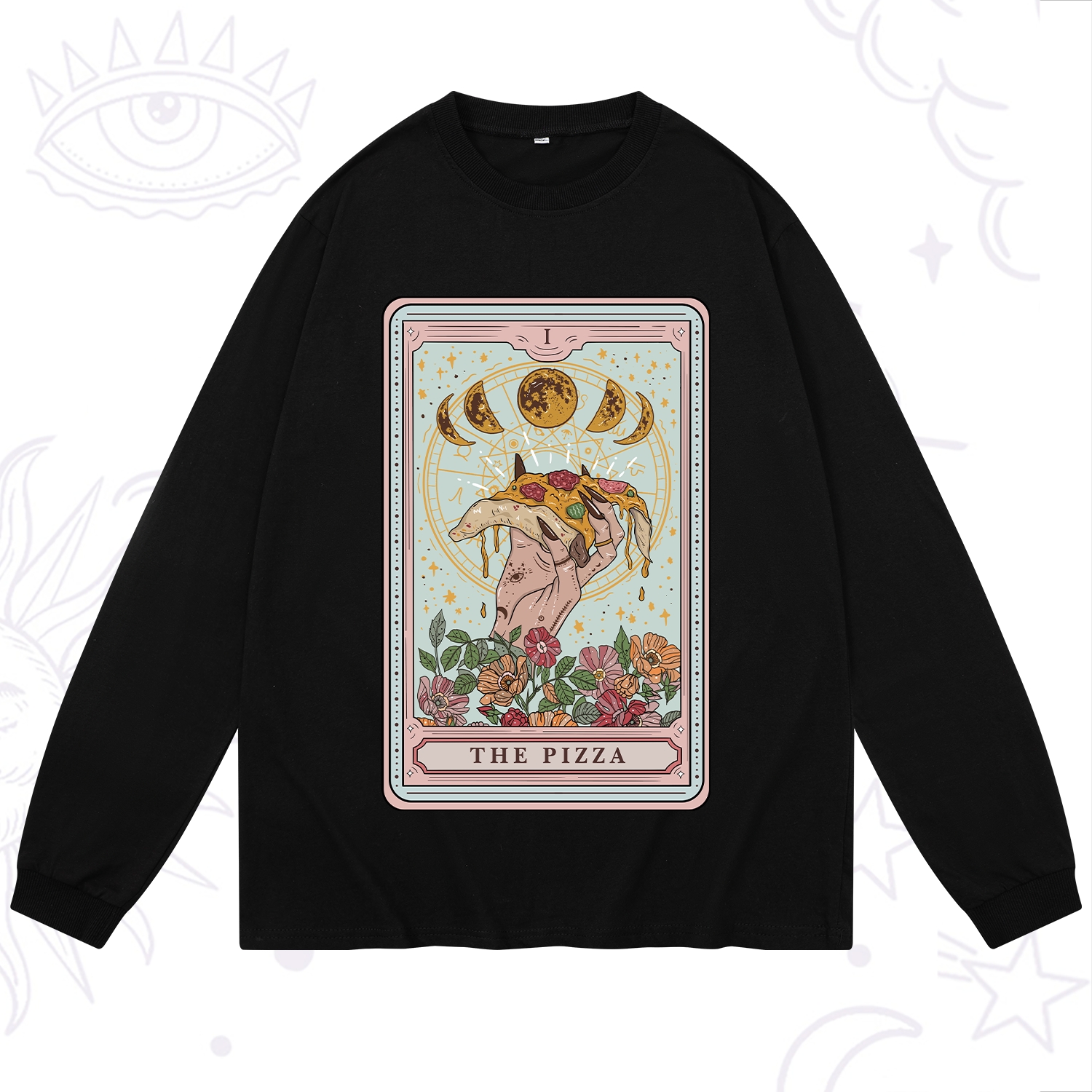 Purplehecate The Pizza Tarot Long Sleeve T-Shirt