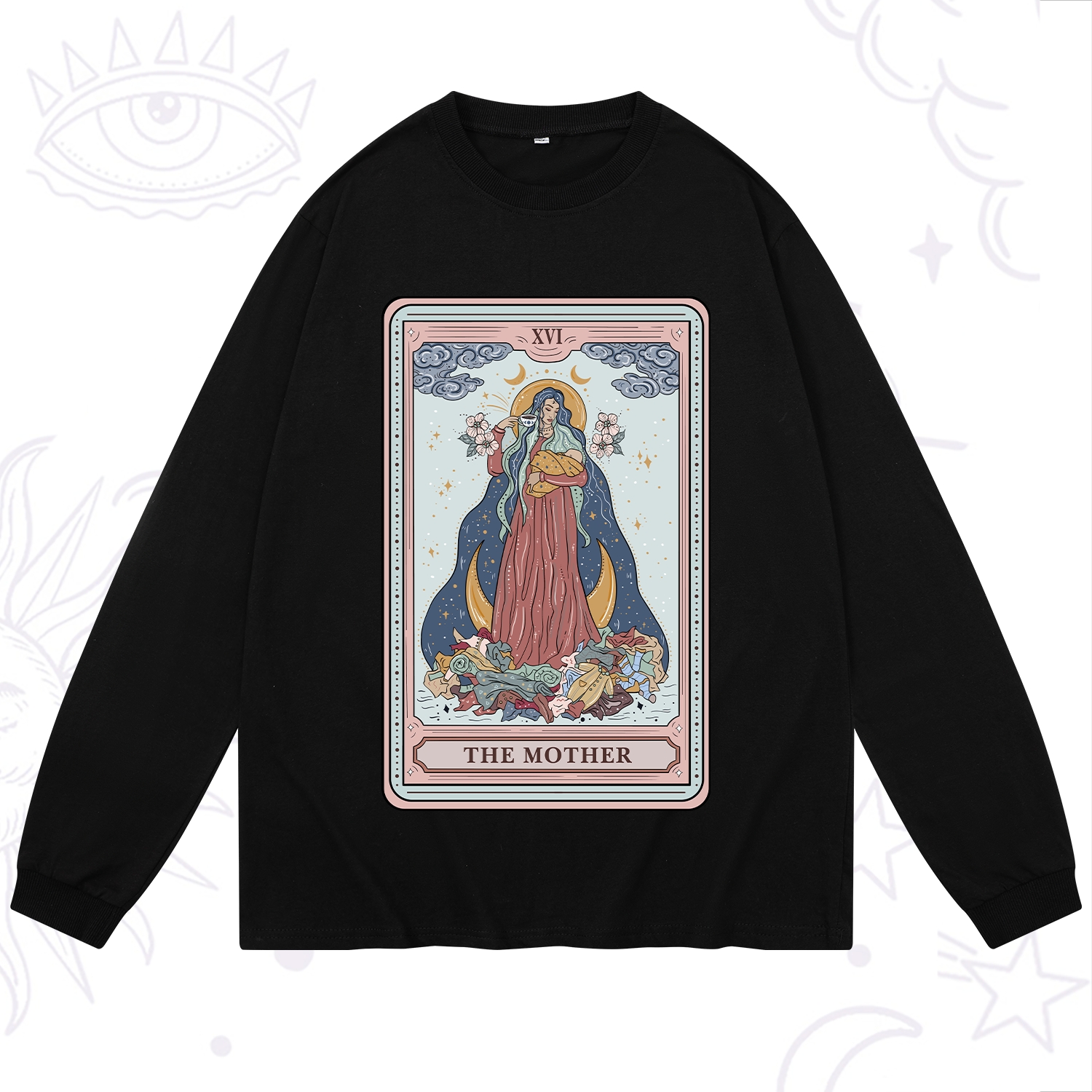 Purplehecate The Mother Tarot Long Sleeve T-Shirt