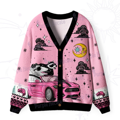 Purplehecate Moonlight Trash Team Ugly Cardigan Sweaters