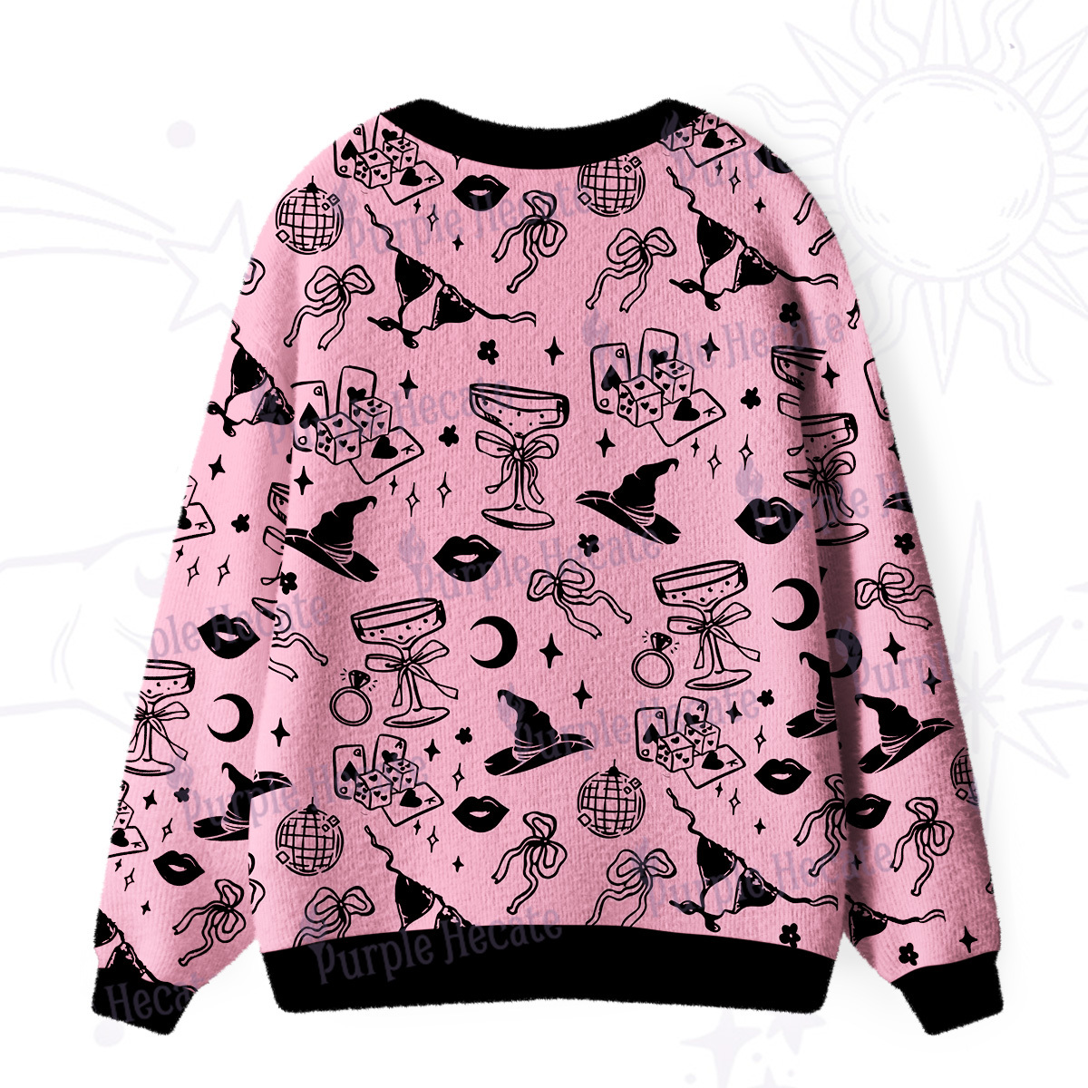 Purplehecate Witch’s Night Out Ugly Cardigan Sweaters