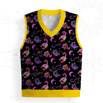 Purplehecate Scorpio Spirit Zodiac Ugly Sweater Vest