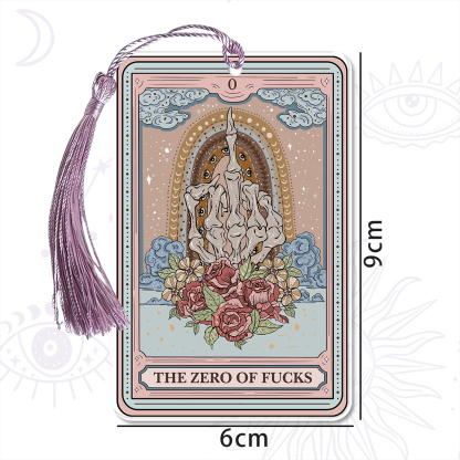 Purplehecate The Zero Of Fucks Tarot Bookmark