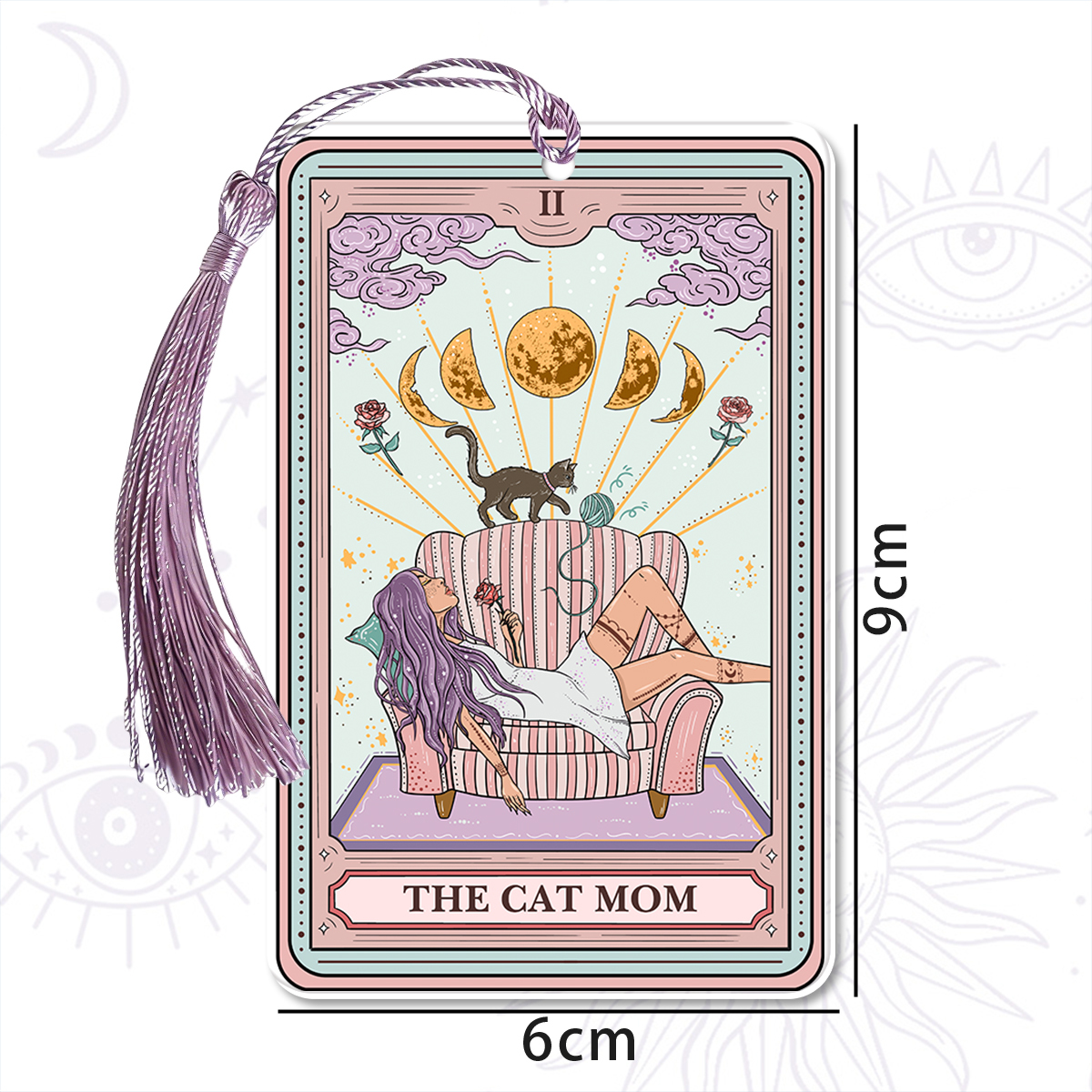 Purplehecate The Cat Mom Tarot Bookmark