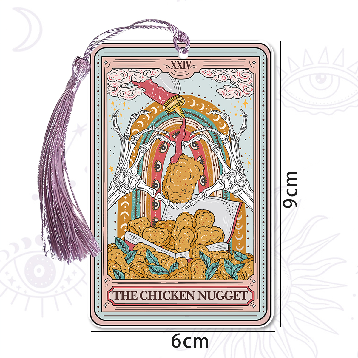 Purplehecate The Chicken Nugget Food Tarot Bookmark
