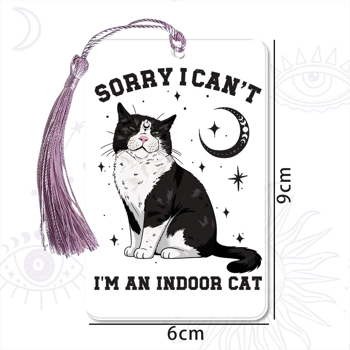 Purplehecate Sorry I Can't Go I'm an Indoor Cat Bookmark