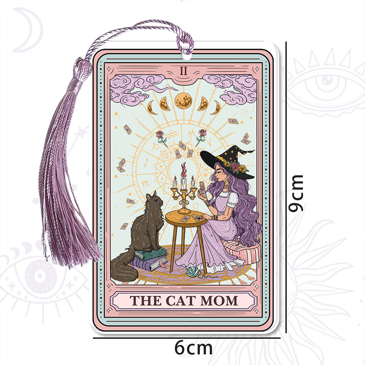 Purplehecate The Cat Witch Mom Tarot Bookmark