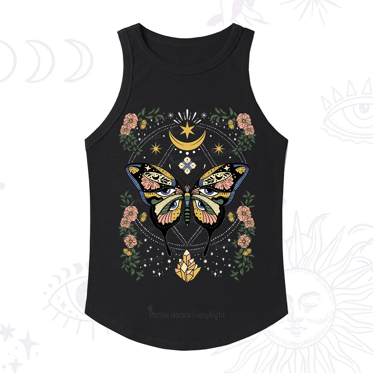 Purplehecate I Am Opening Ribbed Tank Top