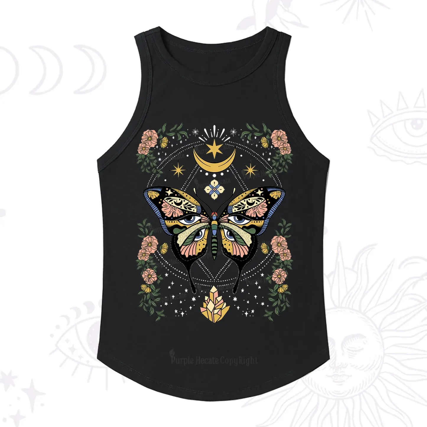Purplehecate I Am Opening Ribbed Tank Top