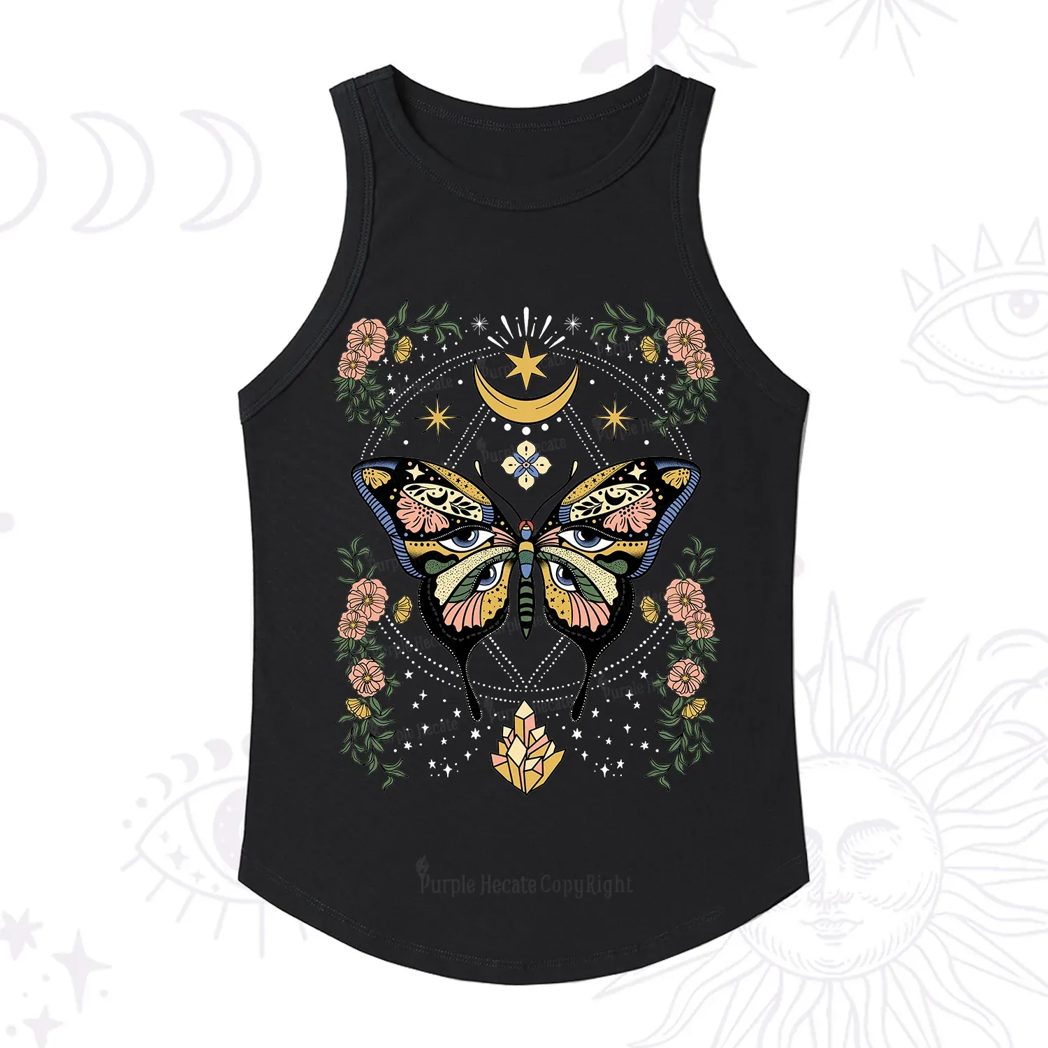 Purplehecate I Am Opening Ribbed Tank Top