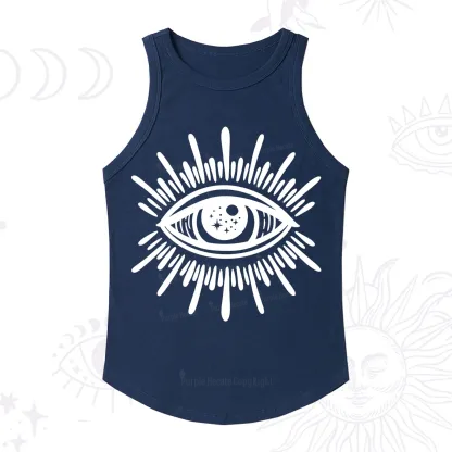 Purplehecate Evil Eye Ribbed Tank Top