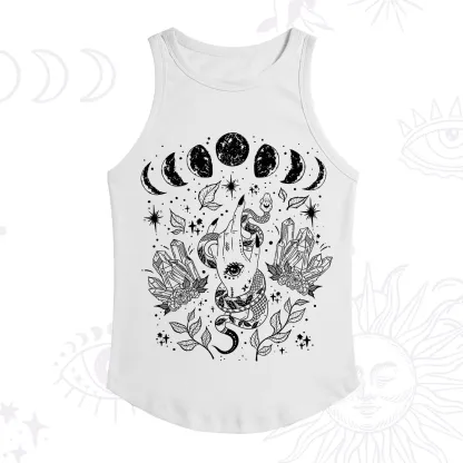 Purplehecate Reach For The Moon Ribbed Tank Top