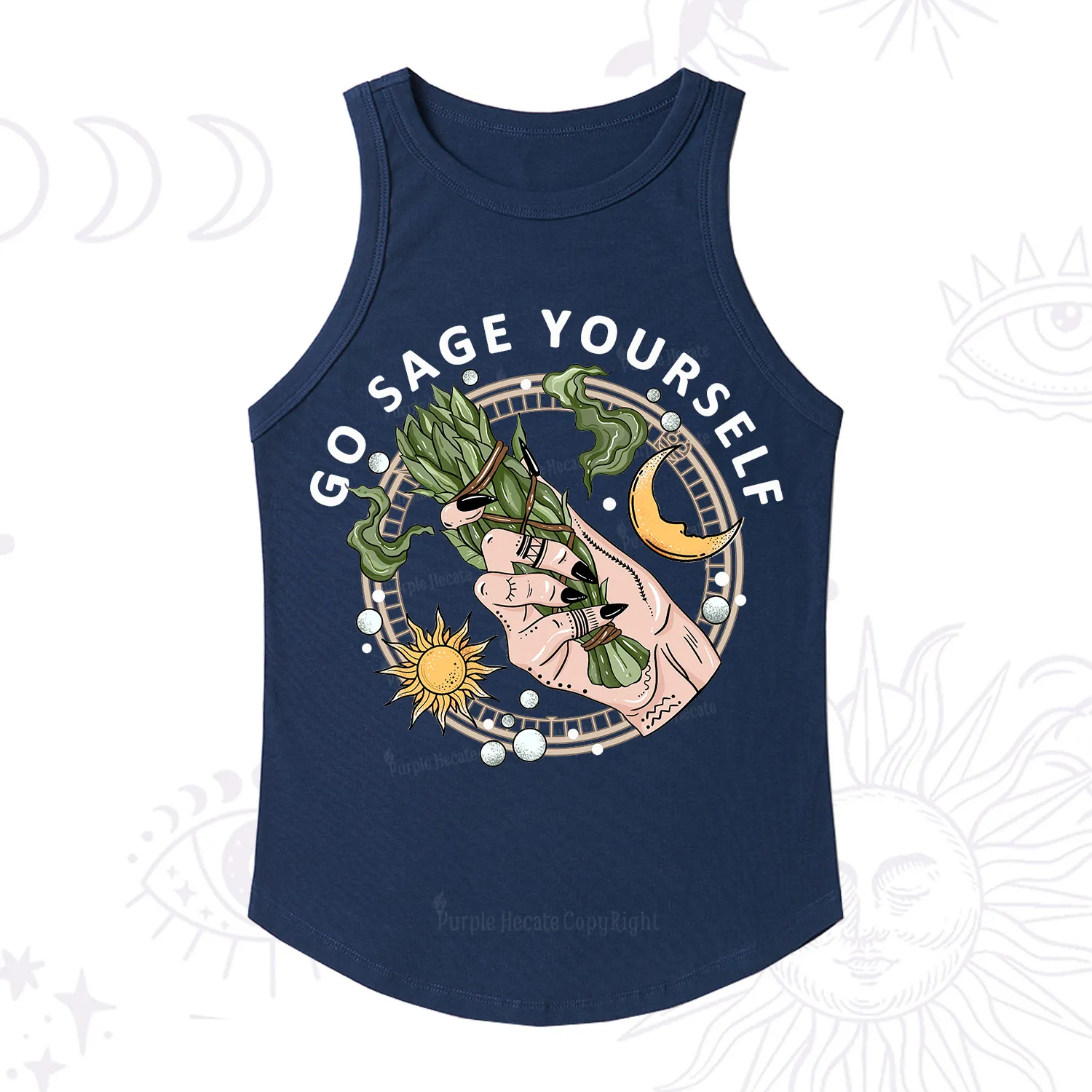 Purplehecate Go Sage Yourself Ribbed Tank Top