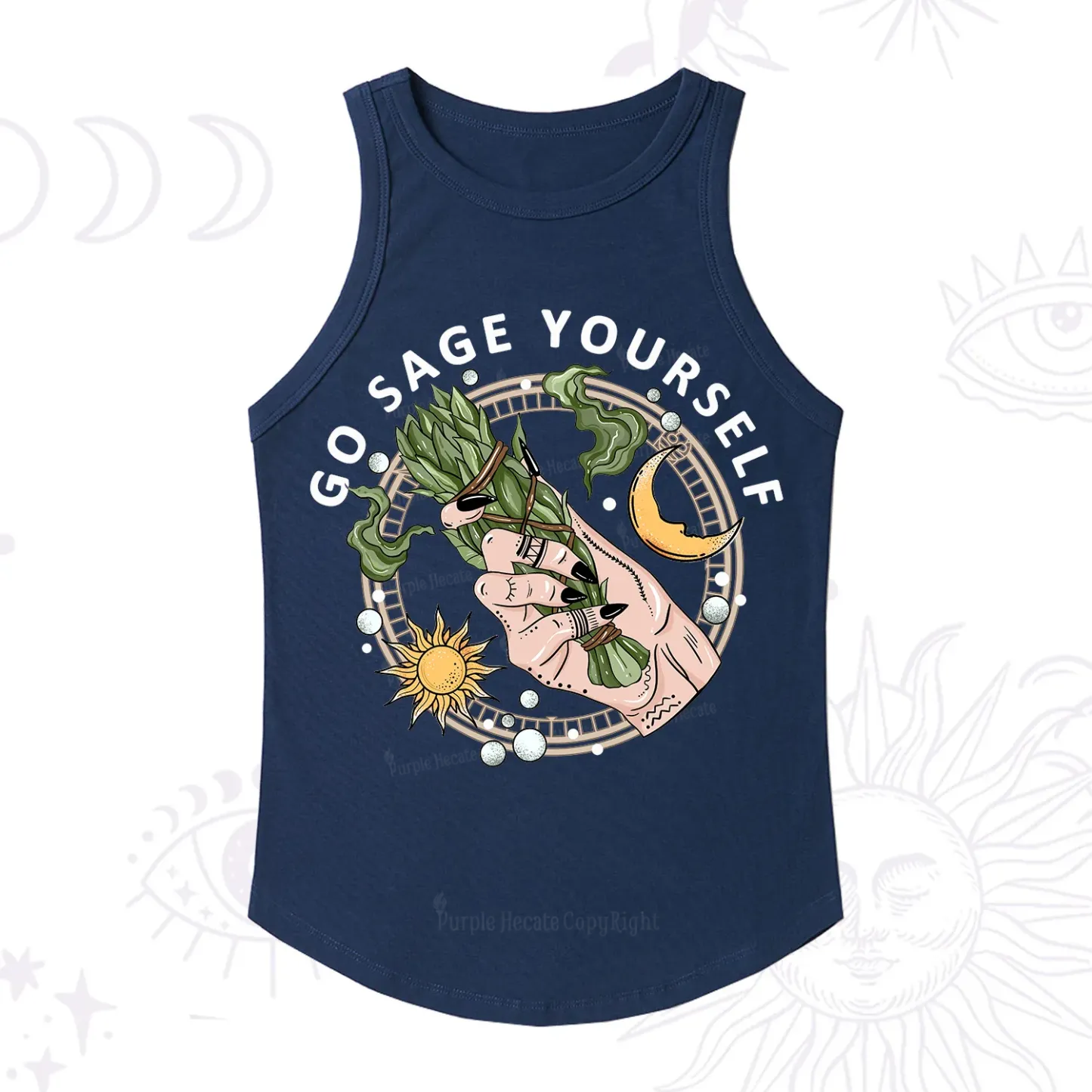 Purplehecate Go Sage Yourself Ribbed Tank Top