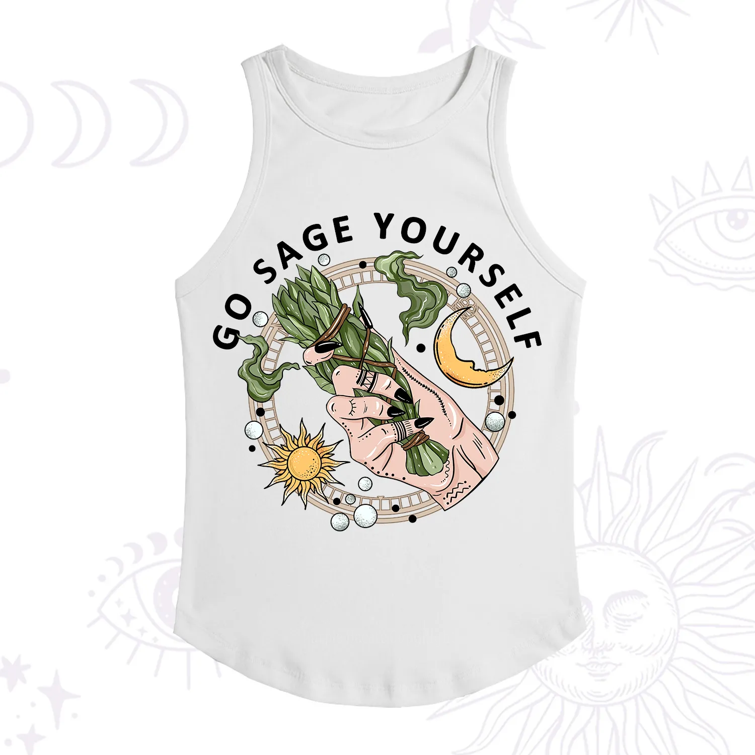 Purplehecate Go Sage Yourself Ribbed Tank Top