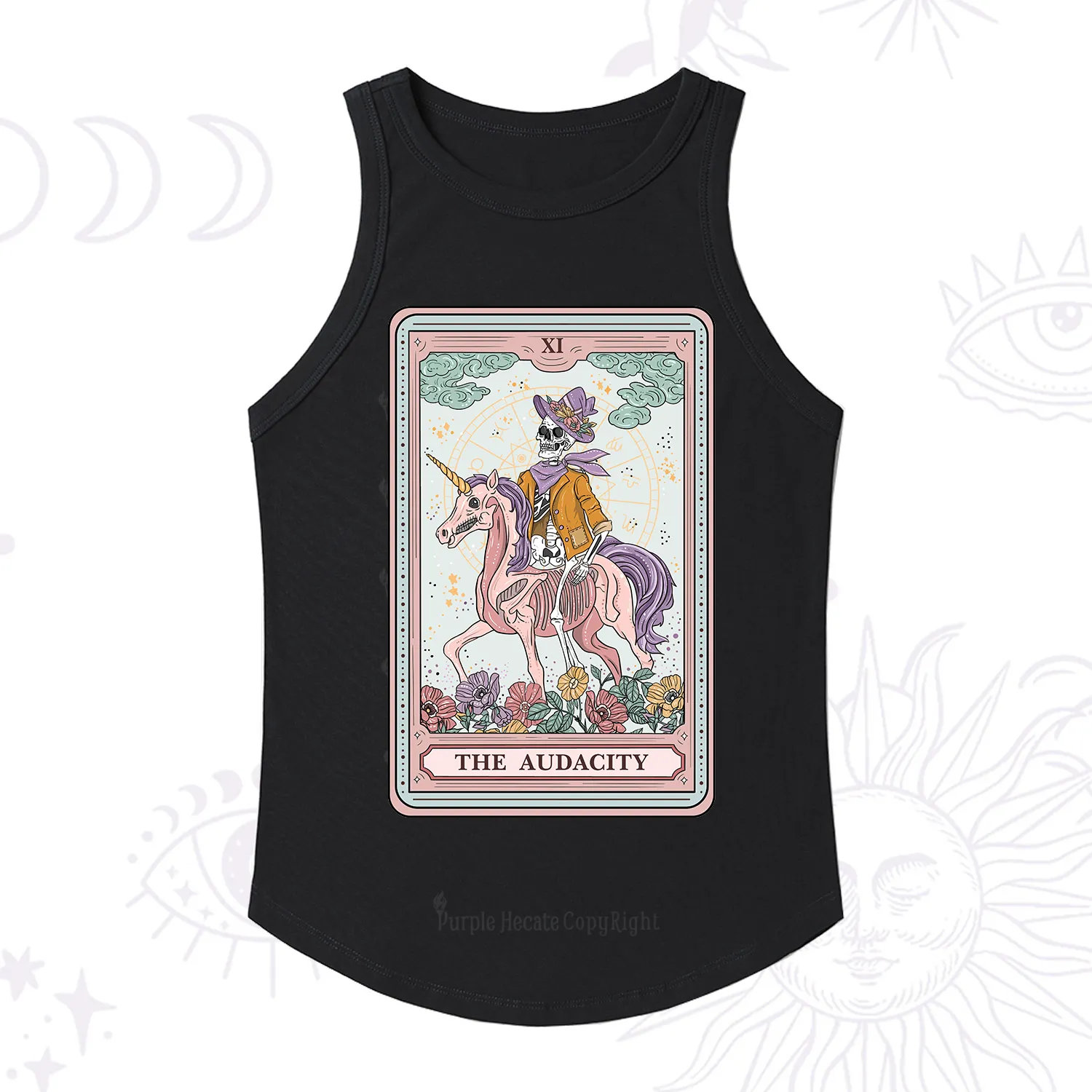 Purplehecate The Audacity Tarot Card Ribbed Tank Top