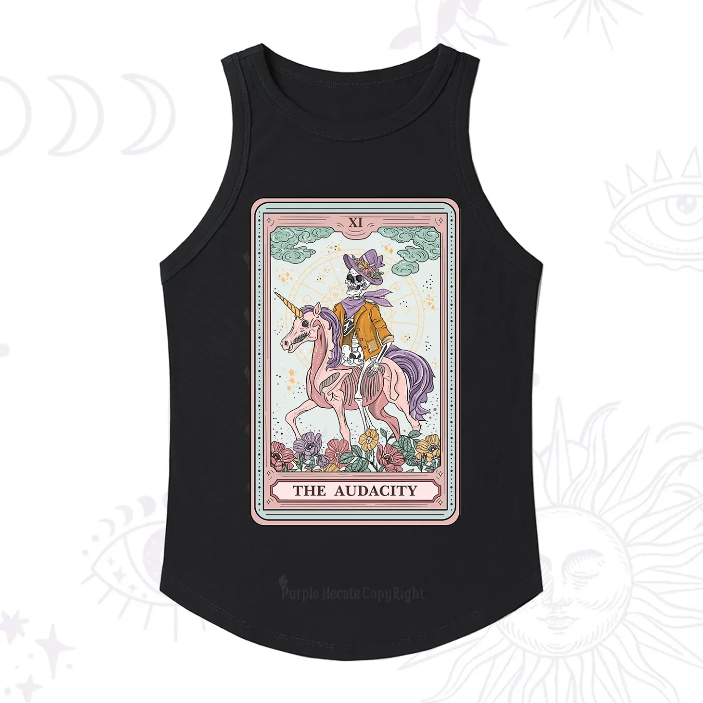 Purplehecate The Audacity Tarot Card Ribbed Tank Top