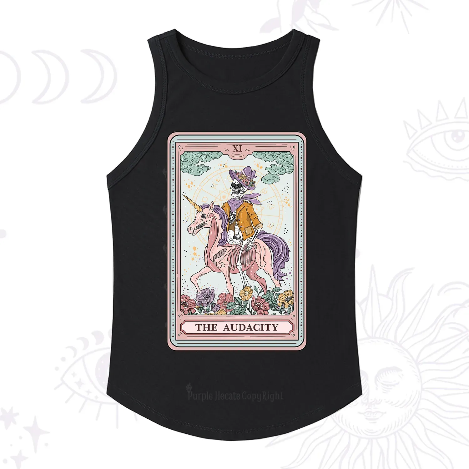 Purplehecate The Audacity Tarot Card Ribbed Tank Top