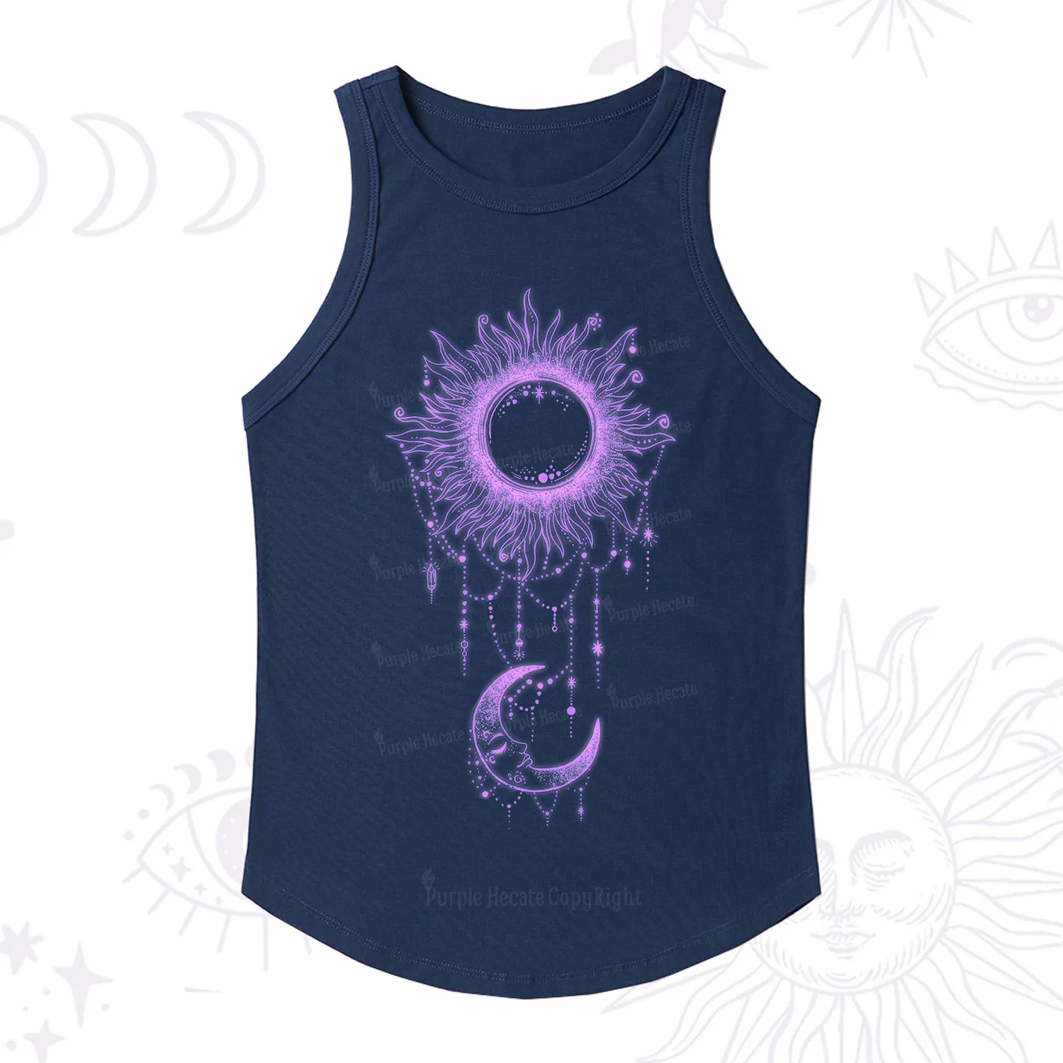 [Copy]Purplehecate The Audacity Tarot Card Ribbed Tank Top