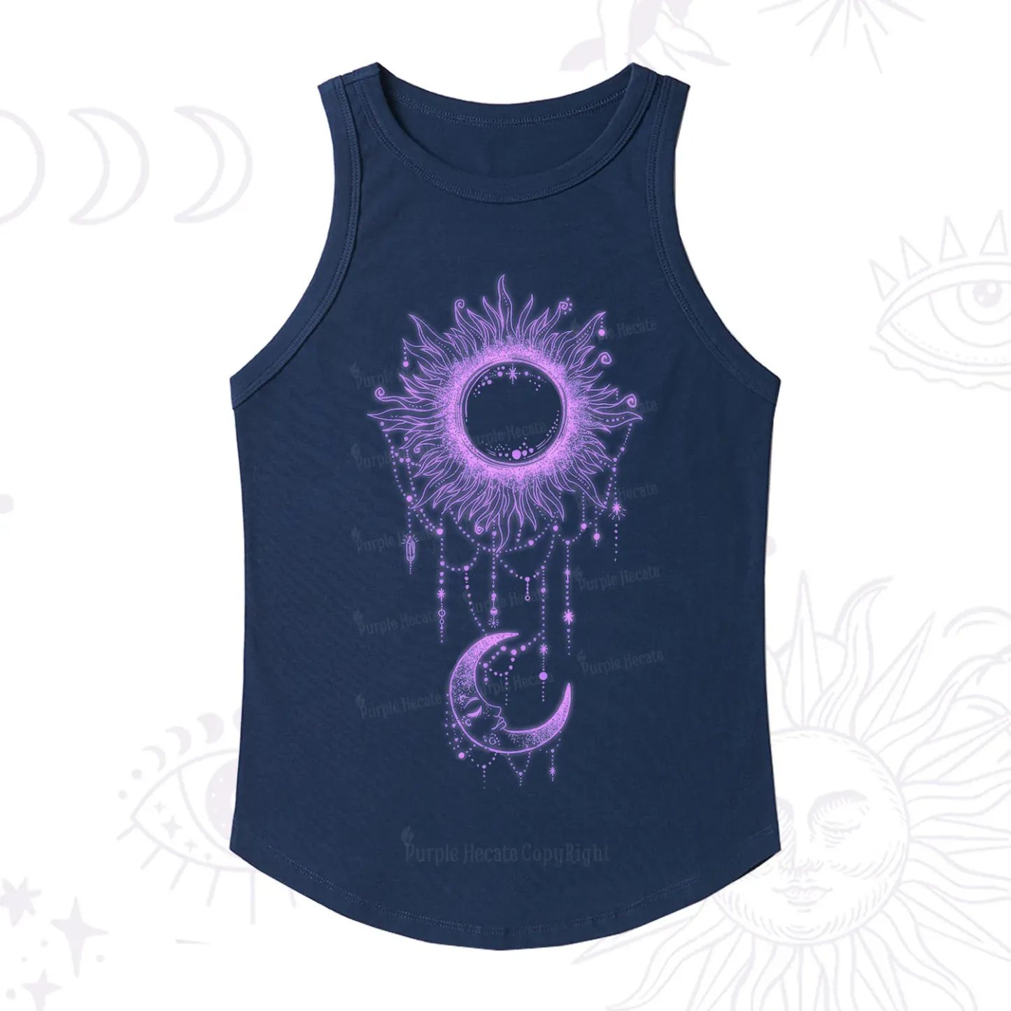 [Copy]Purplehecate The Audacity Tarot Card Ribbed Tank Top
