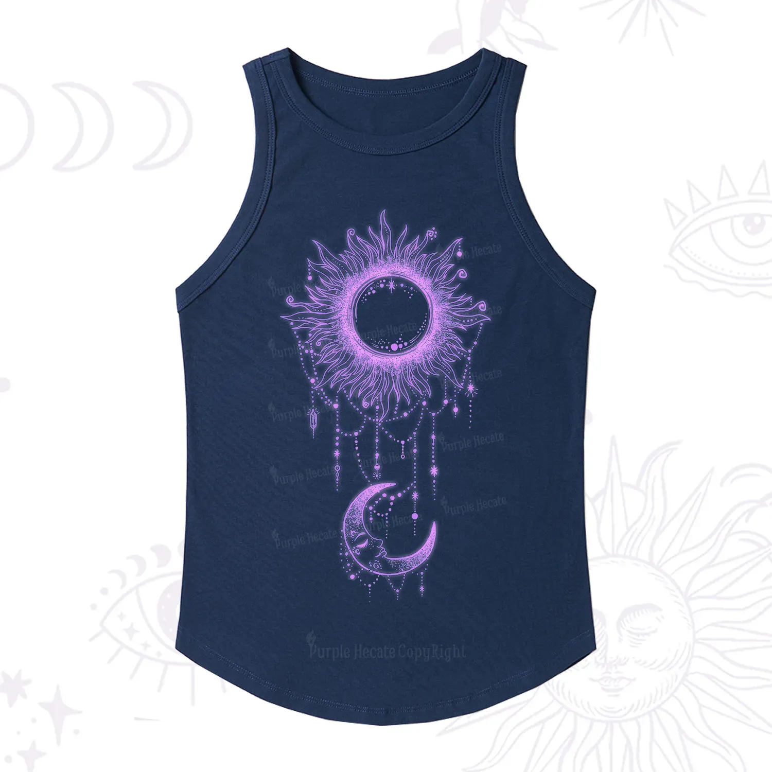 [Copy]Purplehecate The Audacity Tarot Card Ribbed Tank Top