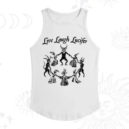 Purplehecate Live Laugh Lucifer Ribbed Tank Top