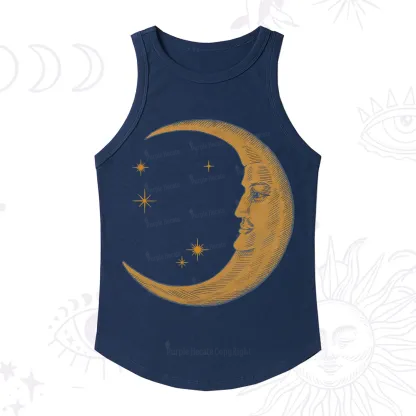 Purplehecate Celestial Moon Ribbed Tank Top