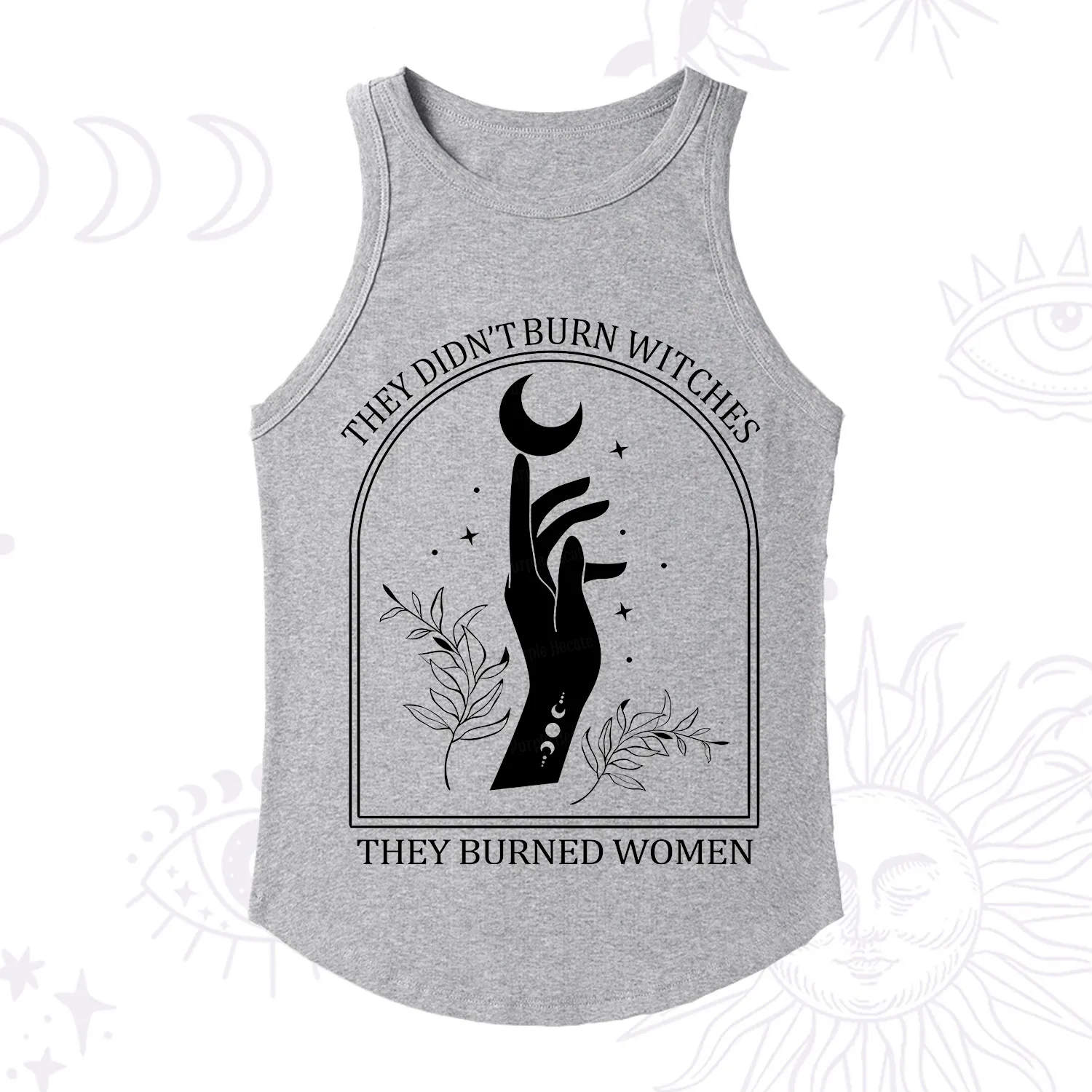 Purplehecate They Didn't Burn Witches They Burned Women Racerback Tank Top
