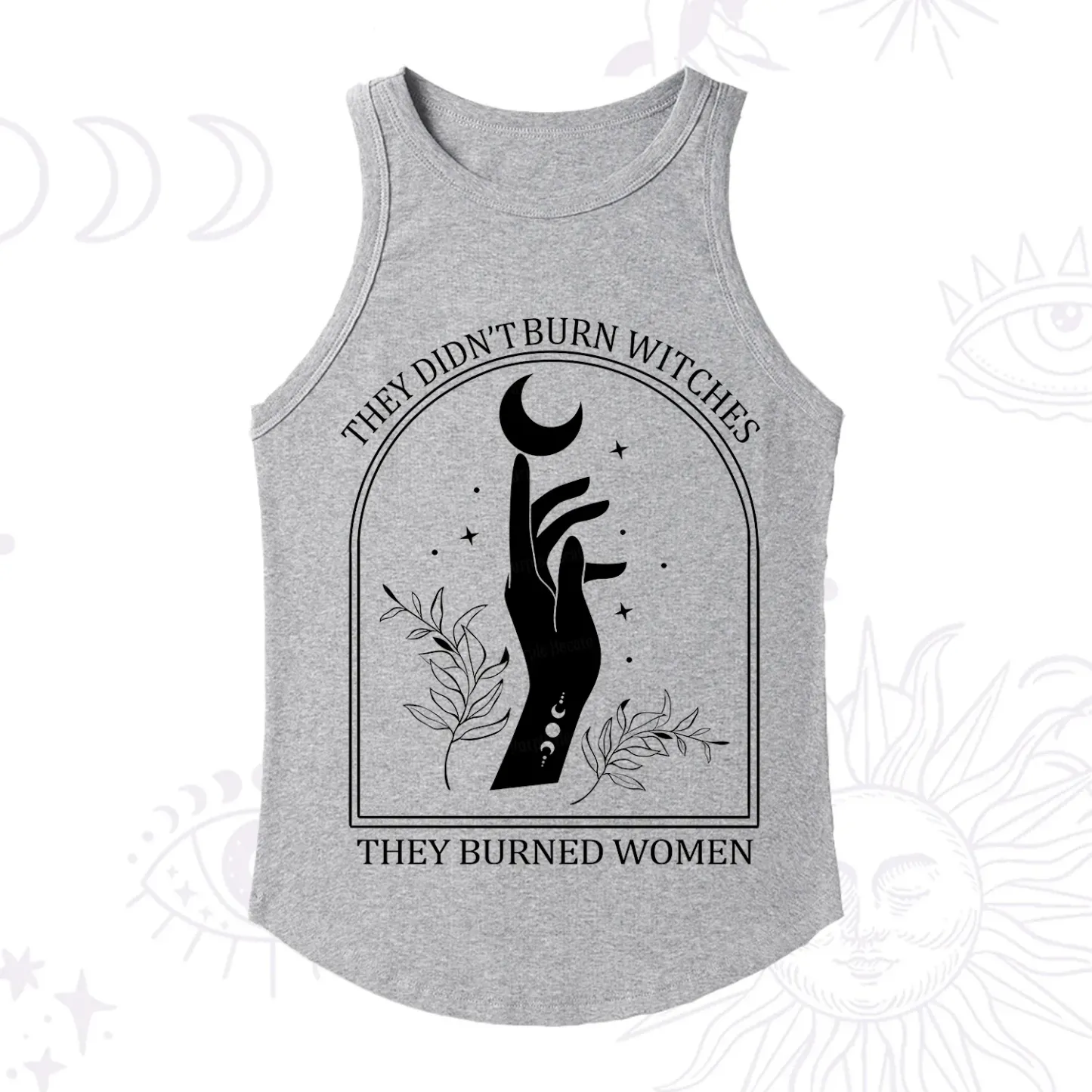 Purplehecate They Didn't Burn Witches They Burned Women Racerback Tank Top