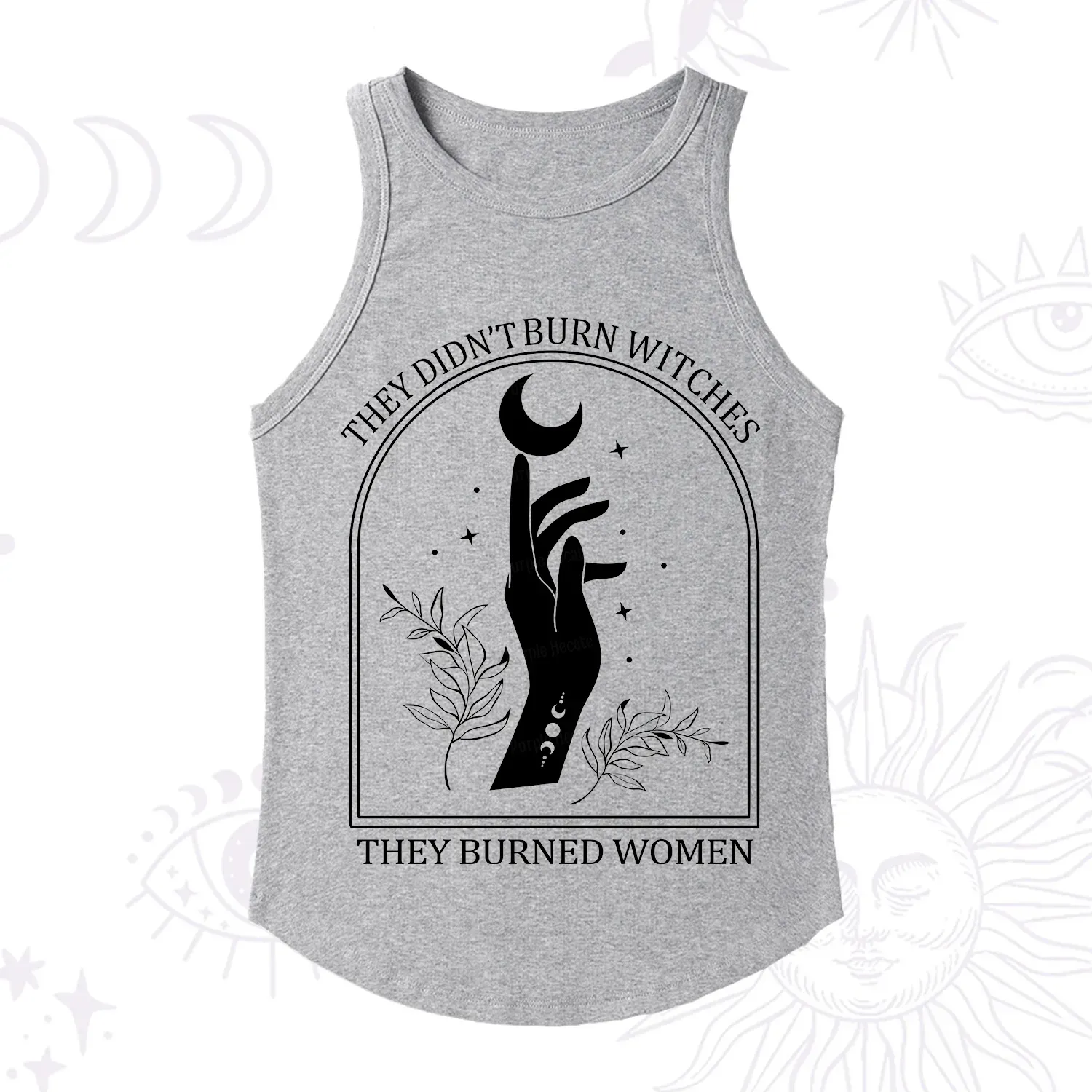 Purplehecate They Didn't Burn Witches They Burned Women Racerback Tank Top