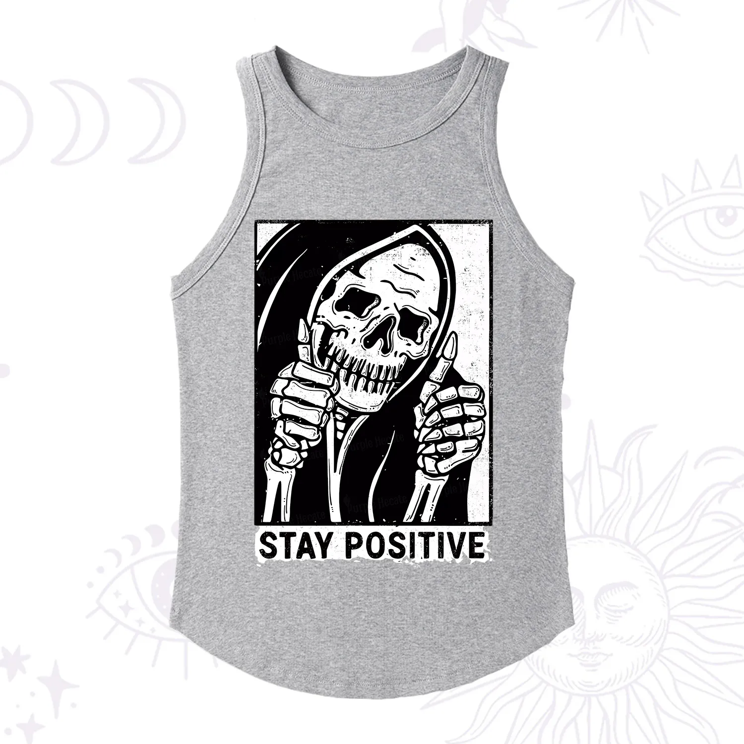 Purplehecate Stay Positive Racerback Tank Top