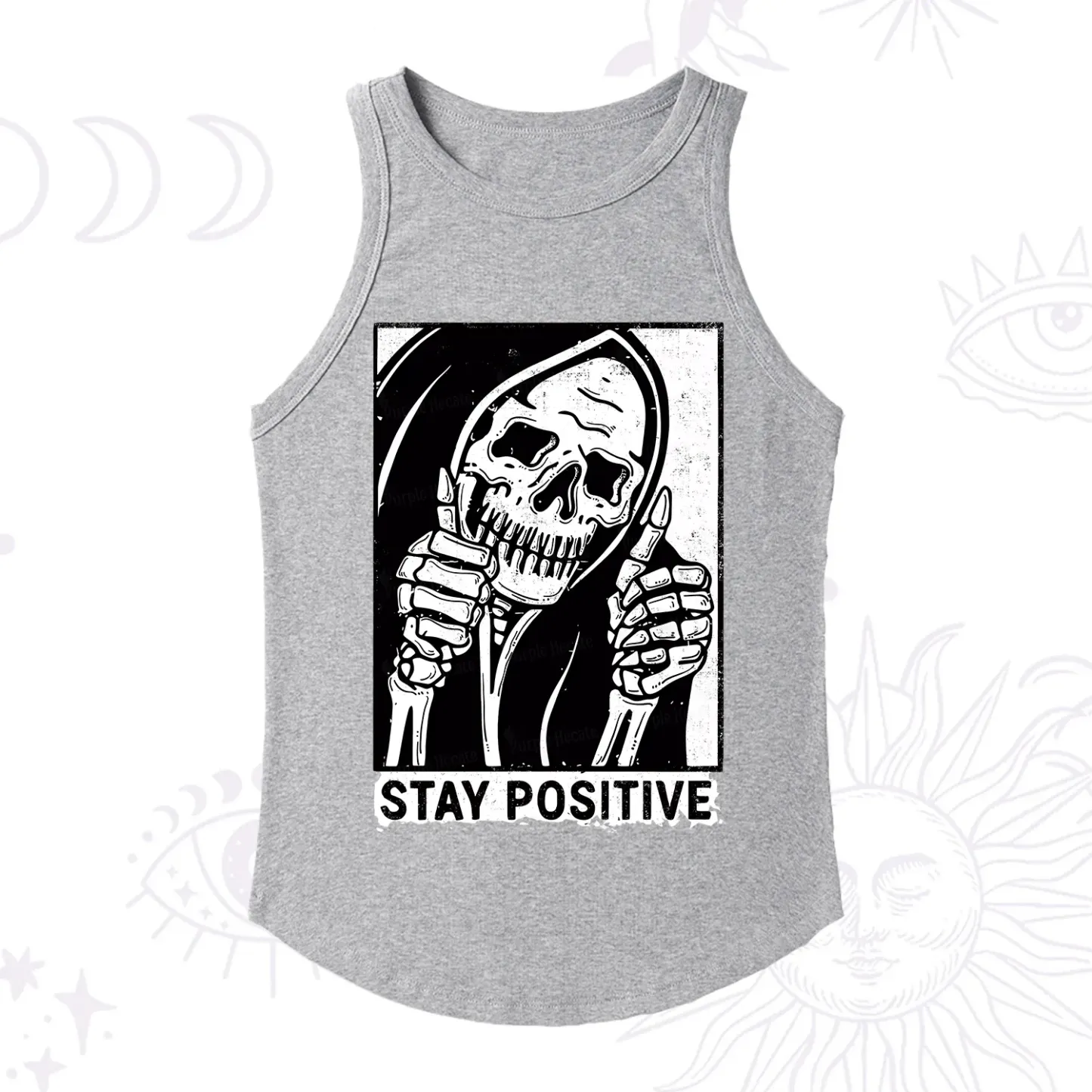 Purplehecate Stay Positive Racerback Tank Top