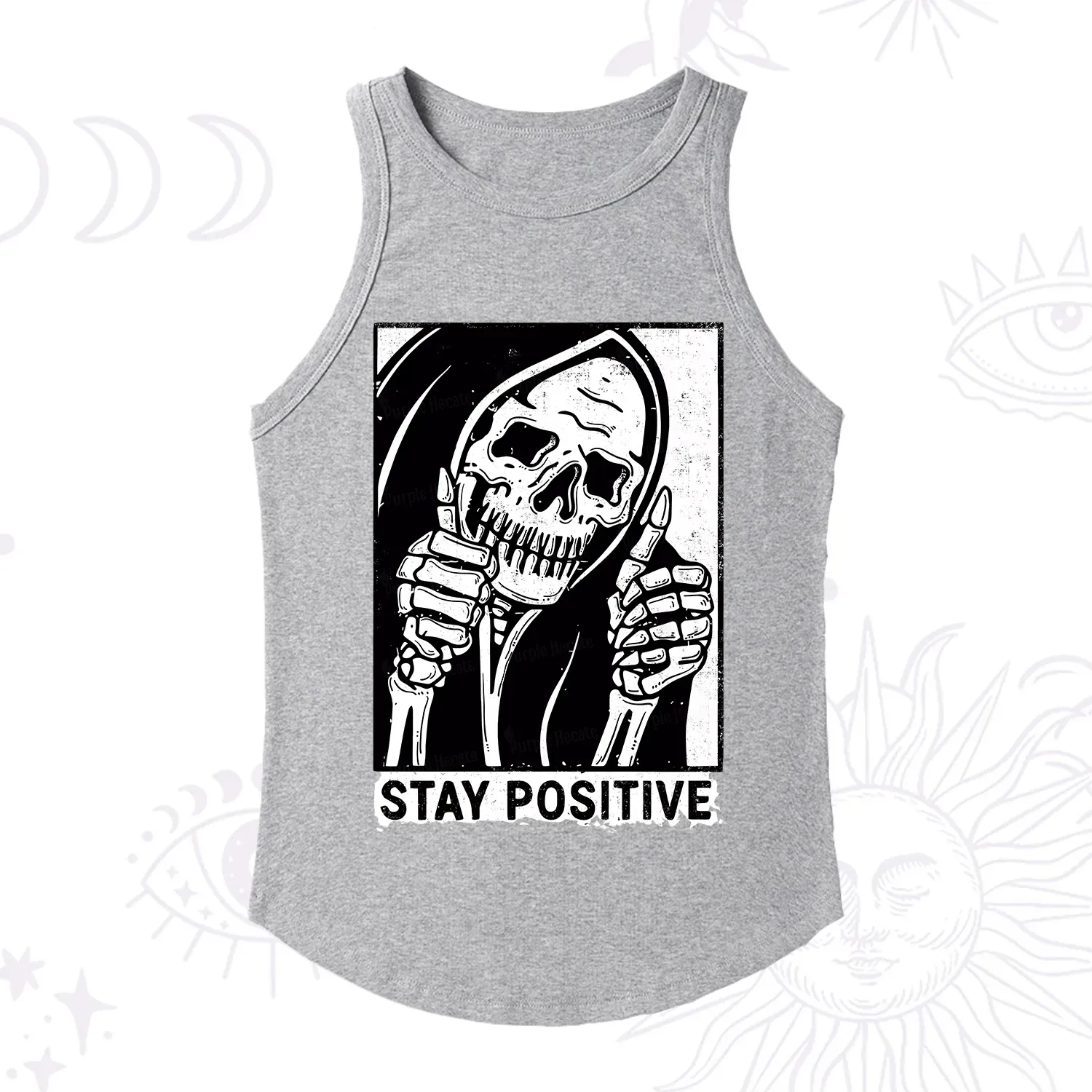 Purplehecate Stay Positive Racerback Tank Top
