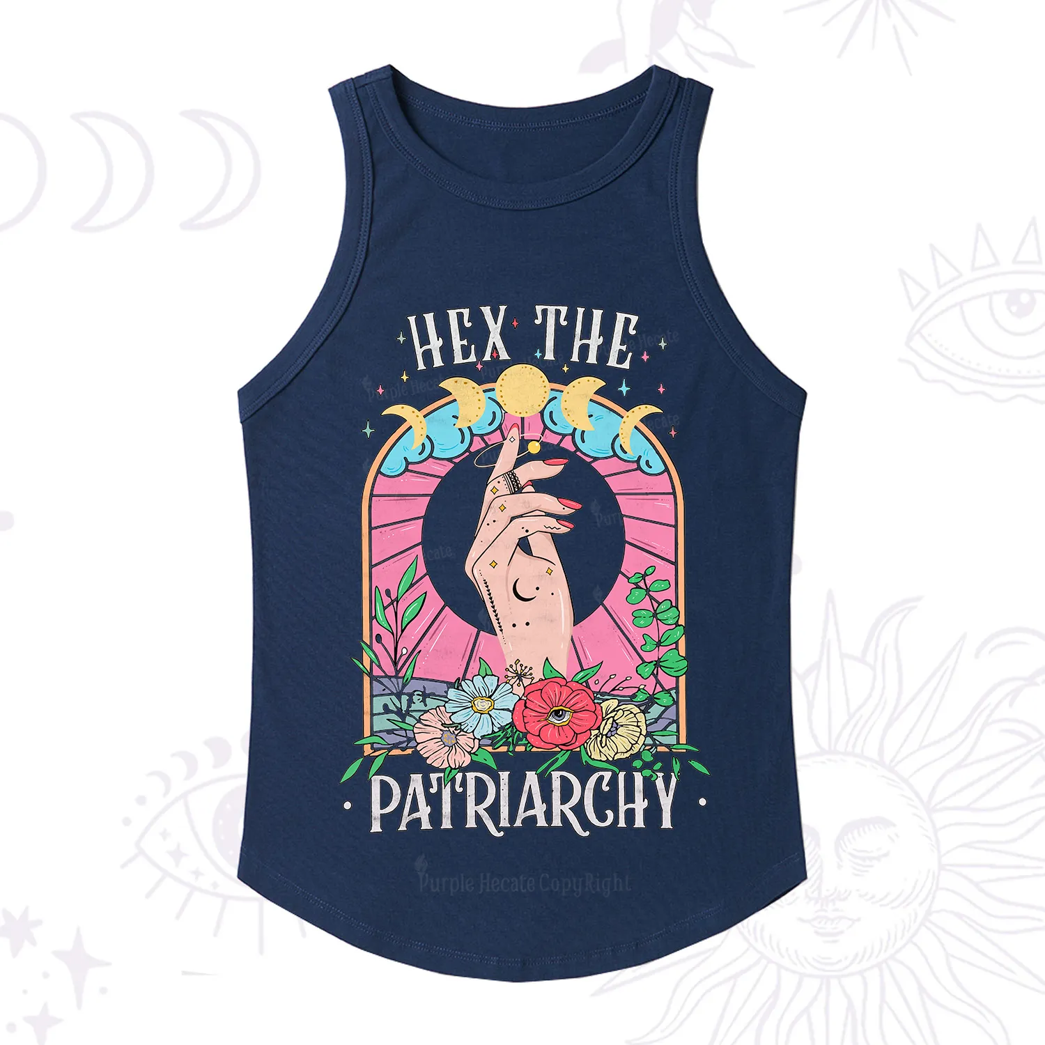 Purplehecate Hex The Patriarchy Racerback Tank Top