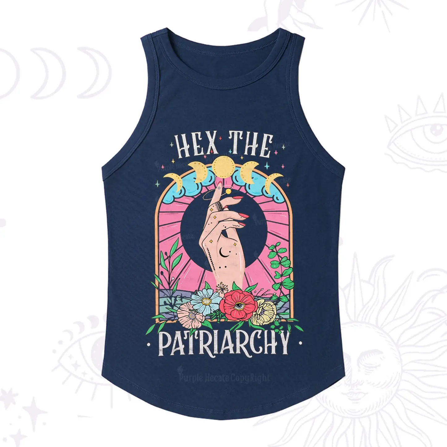 Purplehecate Hex The Patriarchy Racerback Tank Top