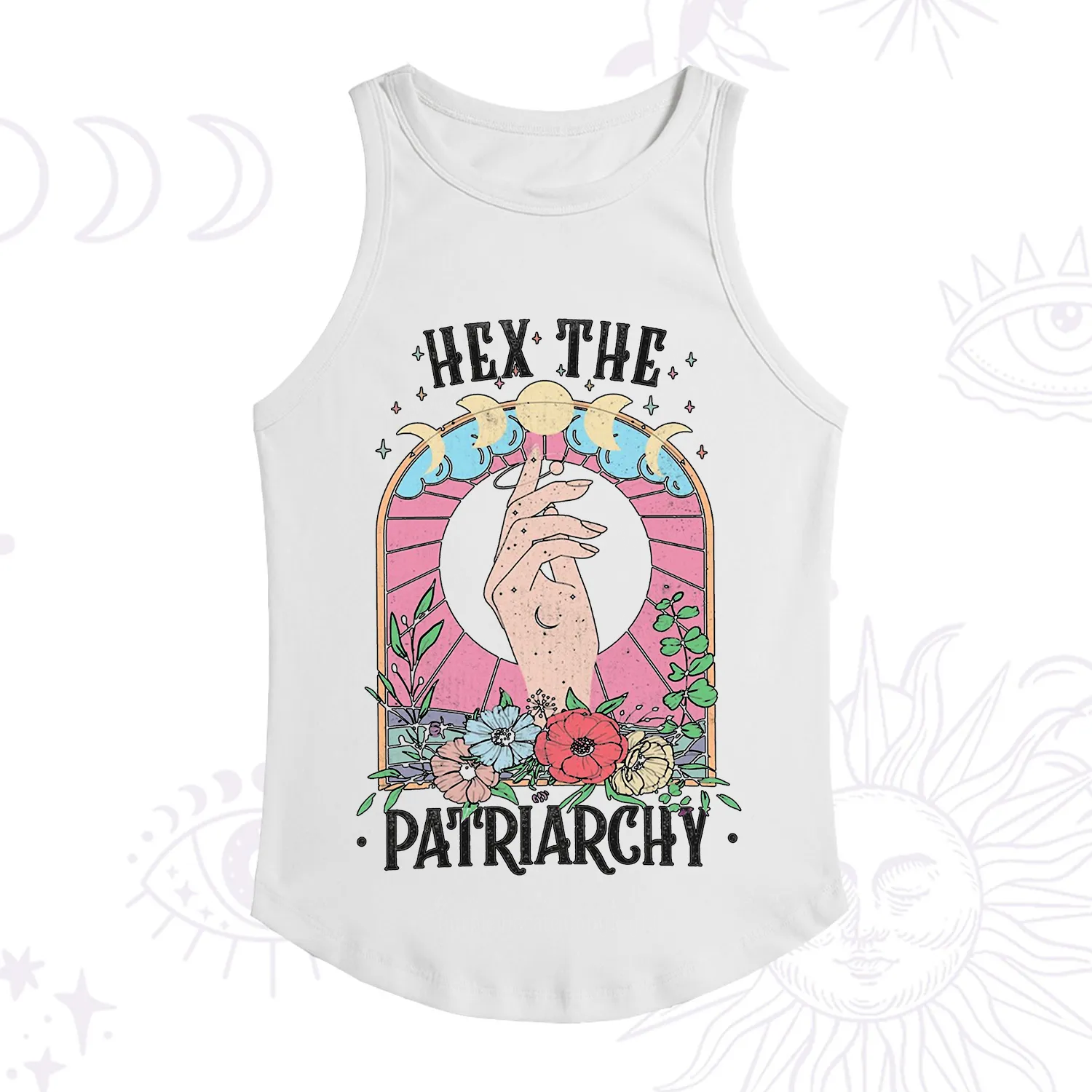 Purplehecate Hex The Patriarchy Racerback Tank Top