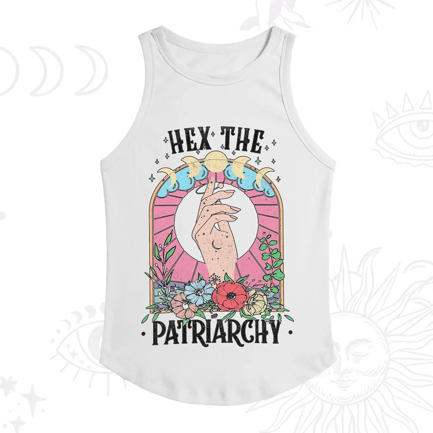 Purplehecate Hex The Patriarchy Racerback Tank Top