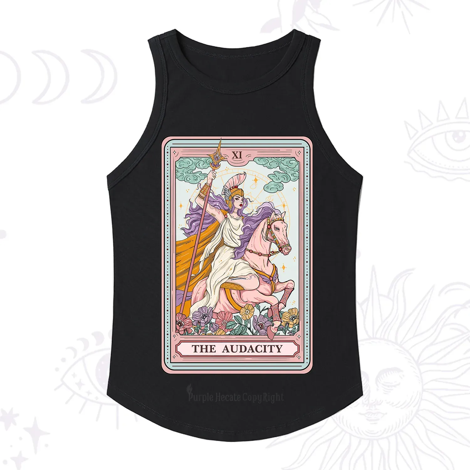 Purplehecate The Audacity Tarot Card Racerback Tank Top