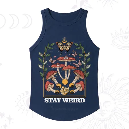 Purplehecate Stay Weird Racerback Tank Top