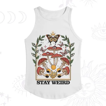 Purplehecate Stay Weird Racerback Tank Top