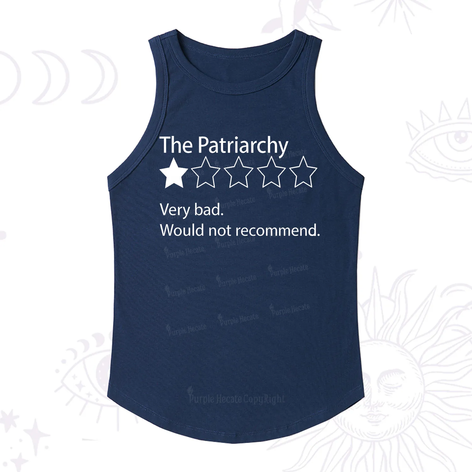 Purplehecate The Patriarchy Bad Review Racerback Tank Top