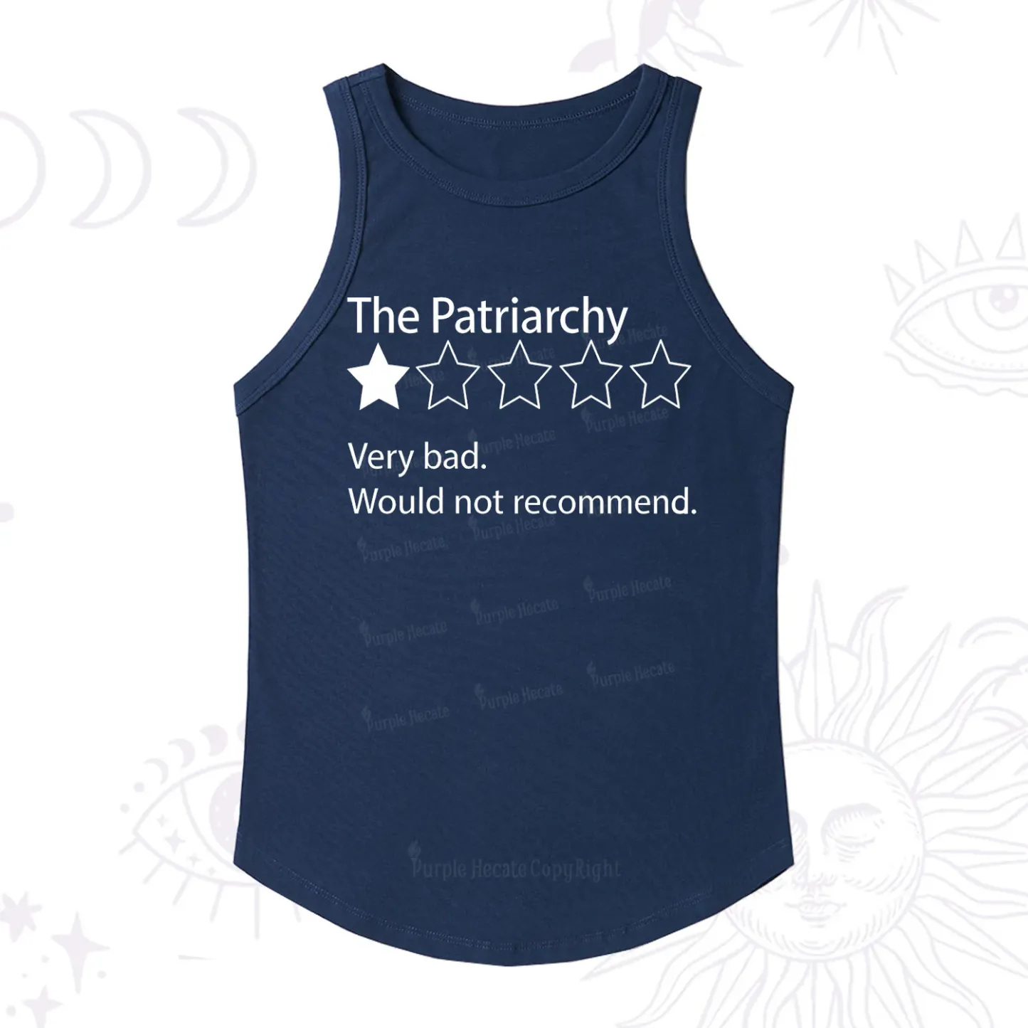 Purplehecate The Patriarchy Bad Review Racerback Tank Top