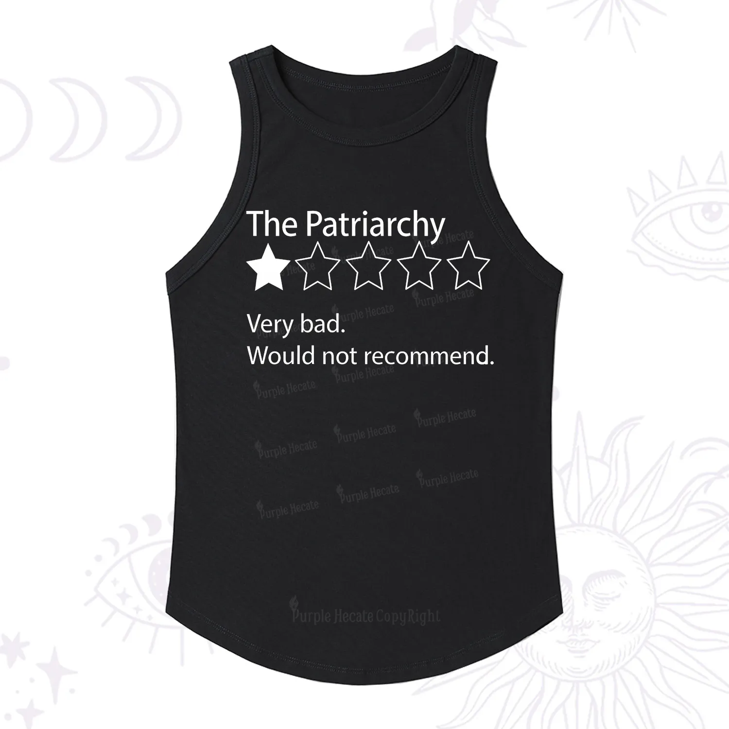 Purplehecate The Patriarchy Bad Review Racerback Tank Top