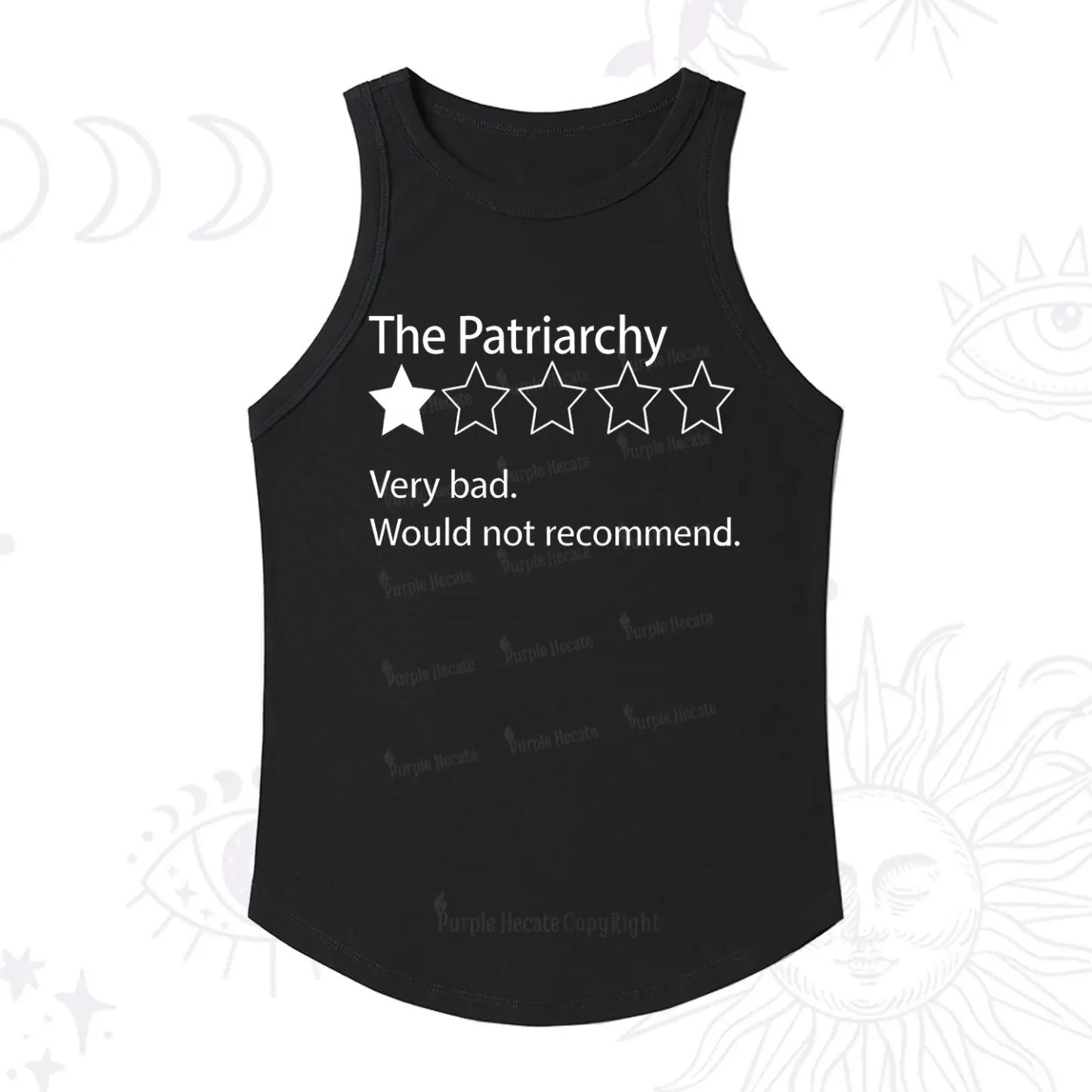 Purplehecate The Patriarchy Bad Review Racerback Tank Top