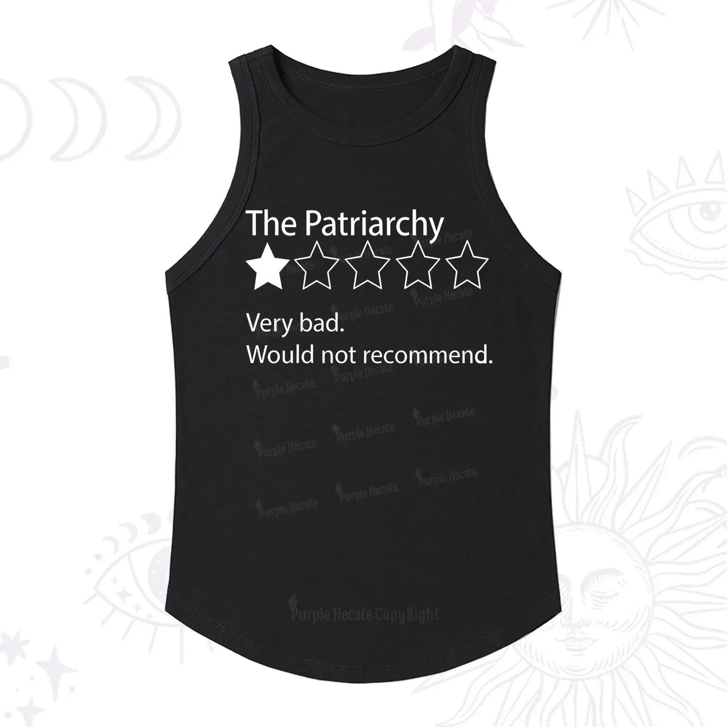 Purplehecate The Patriarchy Bad Review Racerback Tank Top