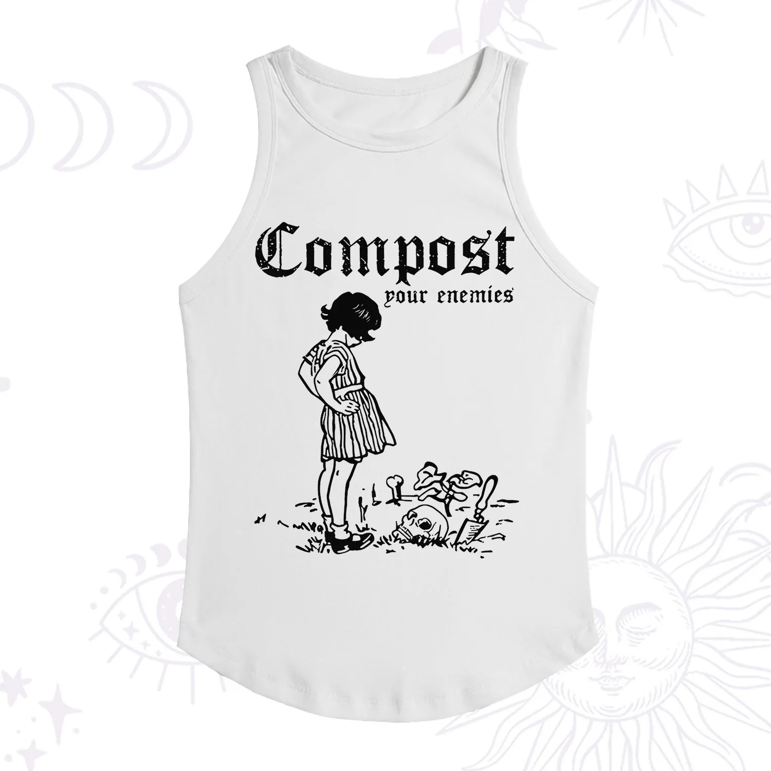 Purplehecate Compost Your Enemies Racerback Tank Top