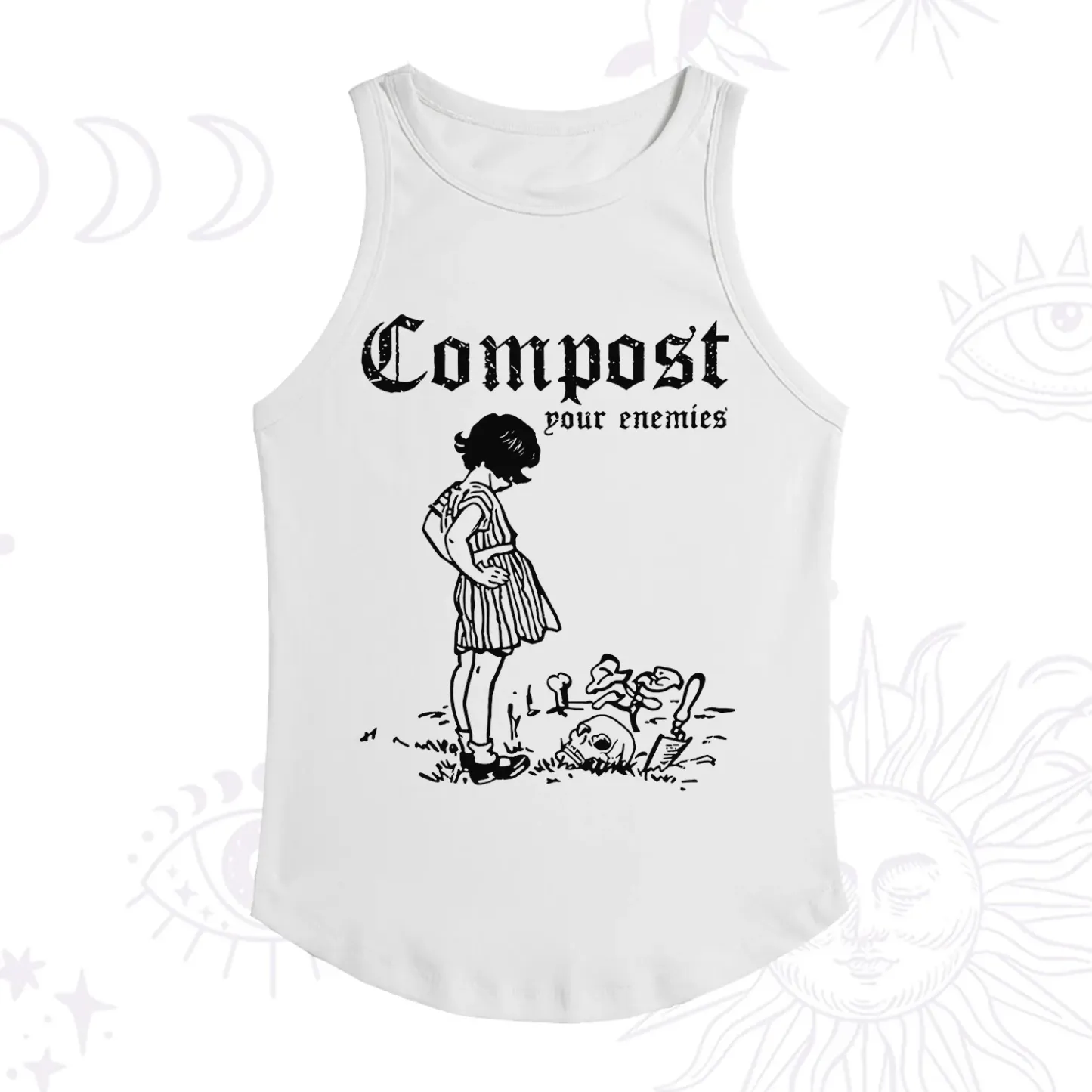 Purplehecate Compost Your Enemies Racerback Tank Top