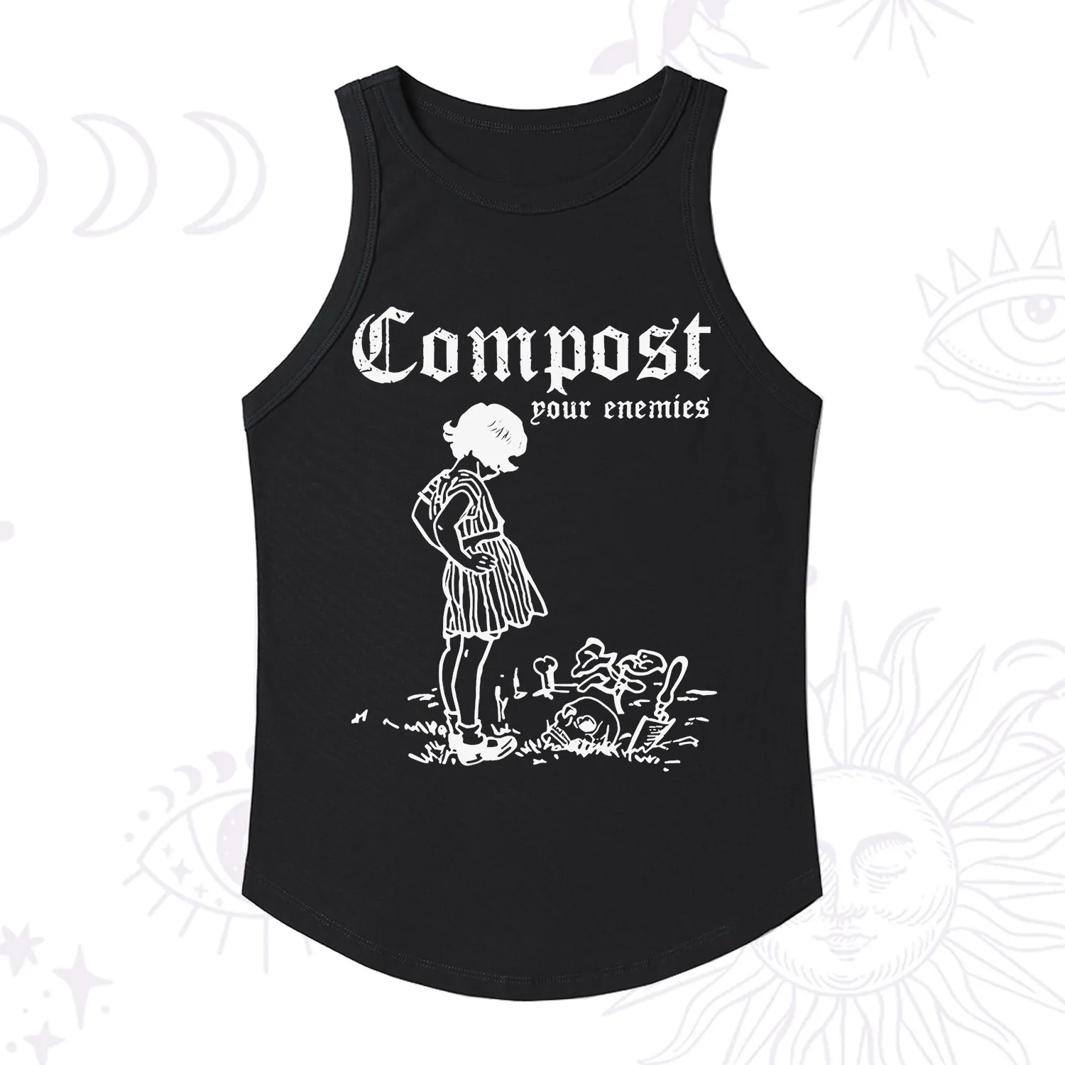 Purplehecate Compost Your Enemies Racerback Tank Top