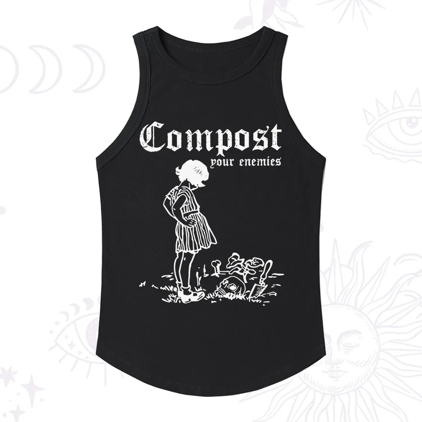 Purplehecate Compost Your Enemies Racerback Tank Top