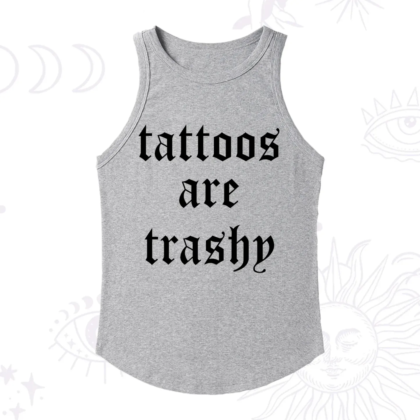 Purplehecate Tattoos Are Trashy Racerback Tank Top