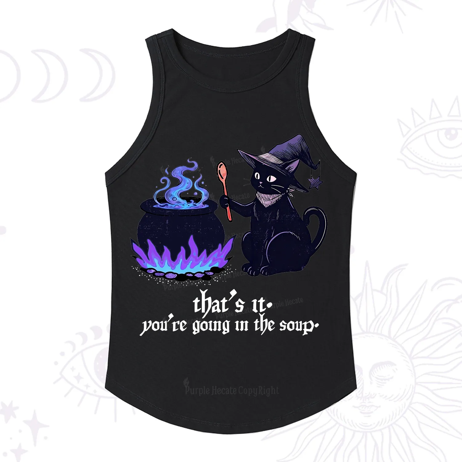 Purplehecate That's It You're Going In The Soup Racerback Tank Top